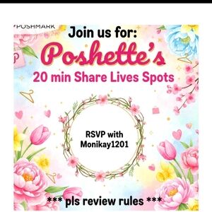 Poshettes 20 min share live spots. 2/4/2026 6pm est